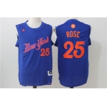 nba new york knicks #25 rose blue[2016 Christmas edition]