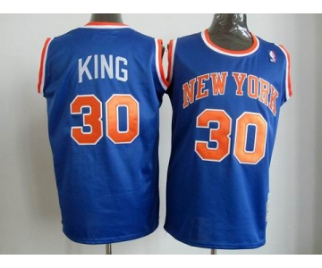 nba new york knicks #30 king m&n blue