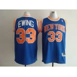 nba new york knicks #33 ewing blue