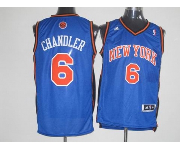 nba new york knicks #6 chandler blue