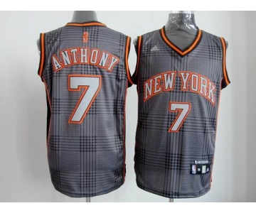 nba new york knicks #7 anthony black-grey[2012]