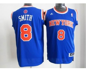 nba new york knicks #8 smith blue[revolution 30 swingman]