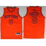 nba new york knicks #8 smith orange