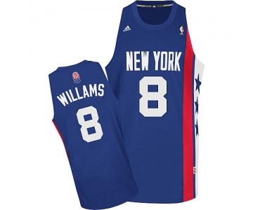 nba new york knicks #8 willams blue(fans edition)