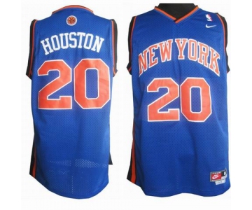 nike nba new york knicks #20 houston blue[nike]