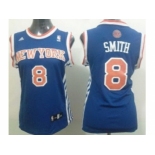 NBA Women New York Knicks #8 JR Smith Blue Revolution 30 Swingman