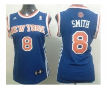 NBA Women New York Knicks #8 JR Smith Blue Revolution 30 Swingman