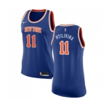 Women's Nike New York Knicks #11 Frank Ntilikina Swingman Royal Blue NBA Jersey - Icon Edition