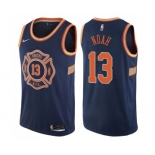 Women's Nike New York Knicks #13 Joakim Noah Swingman Navy Blue NBA Jersey - City Edition