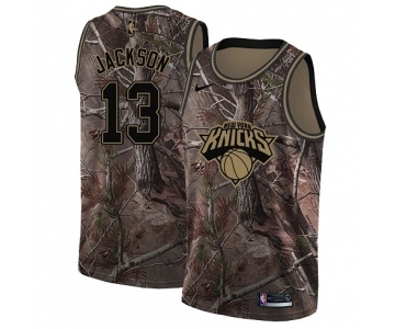 Women's Nike New York Knicks #13 Mark Jackson Swingman Camo Realtree Collection NBA Jersey