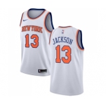 Women's Nike New York Knicks #13 Mark Jackson Swingman White NBA Jersey - Association Edition