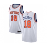 Women's Nike New York Knicks #18 Phil Jackson Swingman White NBA Jersey - Association Edition