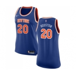 Women's Nike New York Knicks #20 Allan Houston Swingman Royal Blue NBA Jersey - Icon Edition