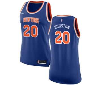 Women's Nike New York Knicks #20 Allan Houston Swingman Royal Blue NBA Jersey - Icon Edition