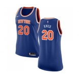 Women's Nike New York Knicks #20 Kevin Knox Swingman Royal Blue NBA Jersey - Icon Edition