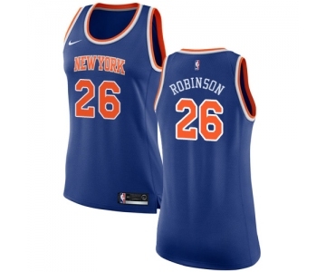 Women's Nike New York Knicks #26 Mitchell Robinson Authentic Royal Blue NBA Jersey - Icon Edition