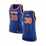 Women's Nike New York Knicks #30 Bernard King Swingman Royal Blue NBA Jersey - Icon Edition