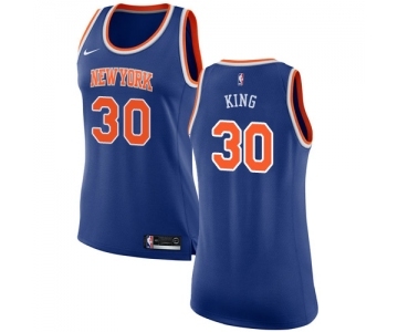 Women's Nike New York Knicks #30 Bernard King Swingman Royal Blue NBA Jersey - Icon Edition