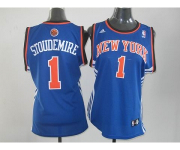 women nba jerseys new york knicks #1 stoudemire blue