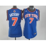 women nba jerseys new york knicks #7 anthony blue