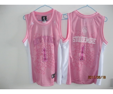 women nba new york knicks #1 stoudemire pink