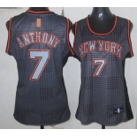 women nba new york knicks #7 anthony black-grey[2012]