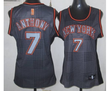 women nba new york knicks #7 anthony black-grey[2012]