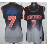 women nba new york knicks #7 anthony black-grey