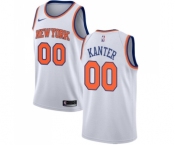 Youth Nike New York Knicks #00 Enes Kanter Swingman White NBA Jersey - Association Edition