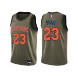 Youth Nike New York Knicks #23 Trey Burke Green NBA Swingman Salute to Service Jersey