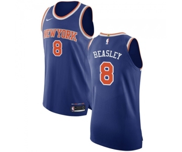 Youth Nike New York Knicks #8 Michael Beasley Authentic Royal Blue NBA Jersey - Icon Edition