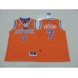 youth nba new york knicks #7 anthony orange[revolution 30 swingman]