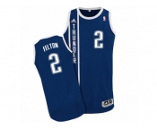 Men Adidas Oklahoma City Thunder #2 Raymond Felton Authentic Navy Blue Alternate NBA Jersey