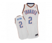 Men Adidas Oklahoma City Thunder #2 Raymond Felton Authentic White Home NBA Jersey