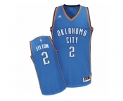 Men Adidas Oklahoma City Thunder #2 Raymond Felton Swingman Royal Blue Road NBA Jersey