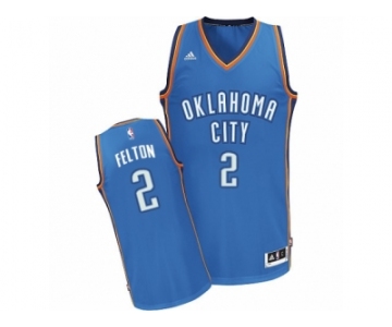 Men Adidas Oklahoma City Thunder #2 Raymond Felton Swingman Royal Blue Road NBA Jersey