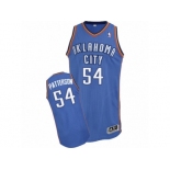 Men Adidas Oklahoma City Thunder #54 Patrick Patterson Authentic Royal Blue Road NBA Jersey