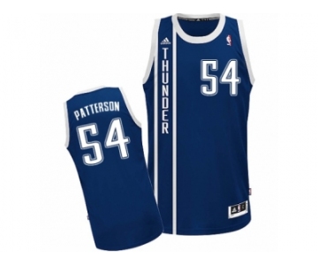 Men Adidas Oklahoma City Thunder #54 Patrick Patterson Swingman Navy Blue Alternate NBA Jersey