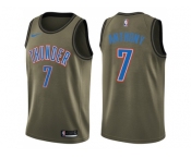 Men Nike Oklahoma City Thunder #7 Carmelo Anthony Green Salute to Service NBA Swingman Jersey