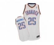 Men's Adidas Oklahoma City Thunder #25 Doug McDermott Authentic White Home NBA Jersey