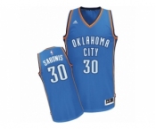 Men's Adidas Oklahoma City Thunder #30 Domantas Sabonis Swingman Royal Blue Road NBA Jersey