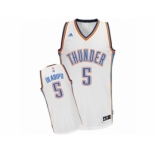 Men's Adidas Oklahoma City Thunder #5 Victor Oladipo Swingman White Home NBA Jersey