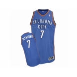 Men's Adidas Oklahoma City Thunder #7 Ersan Ilyasova Authentic Royal Blue Road NBA Jersey