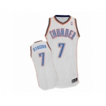 Men's Adidas Oklahoma City Thunder #7 Ersan Ilyasova Authentic White Home NBA Jersey