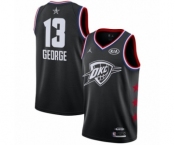 Men's Jordan Oklahoma City Thunder #13 Paul George Swingman Black 2019 All-Star Game Basketball Jersey