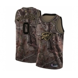 Men's Nike Oklahoma City Thunder #0 Russell Westbrook Swingman Camo Realtree Collection NBA Jersey