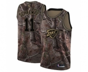 Men's Nike Oklahoma City Thunder #11 Detlef Schrempf Swingman Camo Realtree Collection NBA Jersey