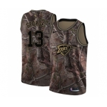 Men's Nike Oklahoma City Thunder #13 Paul George Swingman Camo Realtree Collection NBA Jersey