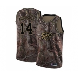 Men's Nike Oklahoma City Thunder #14 D.J. Augustin Swingman Camo Realtree Collection NBA Jersey