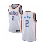 Men's Nike Oklahoma City Thunder #2 Raymond Felton Swingman White Home NBA Jersey - Association Edition